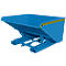 Conteneur basculant automatique Bauer type 4A 900, 3 points de déverrouillage, système de roulement, capacité 0,9 m³, jusqu'à 1000 kg, bleu clair RAL 5012