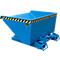 Conteneur basculant automatique Bauer type 4A 900, 3 points de déverrouillage, système de roulement, capacité 0,9 m³, jusqu'à 1000 kg, bleu clair RAL 5012