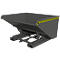 Conteneur basculant automatique Bauer type 4A 900, 3 points de déverrouillage, système de roulement, capacité 0,9 m³, jusqu'à 1000 kg, gris souris RAL 7005
