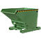 Conteneur basculant automatique Bauer type 4A 900, 3 points de déverrouillage, système de roulement, capacité 0,9 m³, jusqu'à 1000 kg, vert réséda RAL 6011
