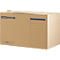 Conteneur d'archives Elba Tric, jusqu'à A4, volet frontal, empilable, L 510 x P 330 x H 360 mm, carton ondulé, brun naturel, 5 pièces