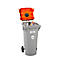 Conteneur de sécurité CEMO pour aérosols, 120 l, homologation UN, 2 ouvertures d'aération, mobile, avec couvercle, plastique