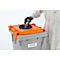 Conteneur de sécurité CEMO pour aérosols, 120 l, homologation UN, 2 ouvertures d'aération, mobile, avec couvercle, plastique