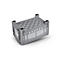 Conteneur de transport et de gerbage Noah, sans couvercle, fond et parois fermés, capacité 354 l, charge jusqu'à 300 kg, 4 pieds, L 1200 x P 800 x H 580 mm, polyéthylène alimentaire, gris