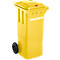 Conteneur mobile GMT, 80 litres, serrure à cylindre, jaune