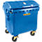 Conteneur poubelle MGB 1100 RD, plastique, couvercle rond, 1100 L, bleu