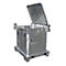 Conteneur pour déchets dangereux BAUER SAP 800, en tôle d'acier, galvanisé à chaud, empilable, L 1200 x P 1000 x H 1235 mm
