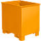 Conteneur pour trains de ligne de type C 30, pour les solides, empilable 3 fois, capacité 0,3 m³, jusqu'à 500 kg, jaune-orange RAL 2000