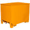 Conteneur pour trains de ligne de type CS 80, empilable par 3, capacité 0,8 m³, jusqu'à 1000 kg, jaune-orange RAL 2000