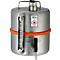 Conteneur sur pied de sécurité, en inox, robinet et indicateur de niveau de remplissage, 10 L, ø 260 x H 350 mm