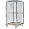 Conteneur sur roulettes, avec châssis mobile en bois, 724 x 815 x 1600 mm