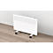 Convecteur chauffage SLIM E 1500, mobile ou montage mural, 1500 W, 3 niveaux de chauffage, thermostat, minuterie 24 h/semaine, IP24, L 640 x P 85 x H 400 mm, blanc