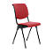 Conventio avec assise rembourrée, rouge et armature, noir HAG