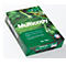 A package of Multicopy brand paper, with a green background and lettering.