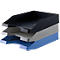 Corbeille à courrier KARMA, DIN A4/C4, plastique, empilable, stable, L 255 x P 348 x H 65 mm, différentes couleurs
