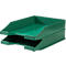 Corbeille à courrier KARMA, DIN A4/C4, plastique, empilable, stable, L 255 x P 348 x H 65 mm, vert éco
