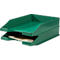 Corbeille à courrier KARMA, DIN A4/C4, plastique, empilable, stable, L 255 x P 348 x H 65 mm, vert éco