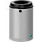 Corbeille à papier - acier galvanisé - 15 L - avec support mural - verrouillable - argent