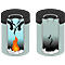 Corbeille à papier SAFE auto-extinguible, 15 litres, Ø 260 x H 357 mm, argent métallisé