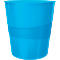 Corbeille à papier WOW LEITZ®, 15 L, bleu