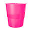 Corbeille à papier WOW LEITZ®, 15 L, rose