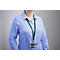 Cordon textile Soft Colour, avec mousqueton, l. 15 x L 440 mm, 10 p., bleu nuit