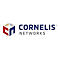 Logo von CORNELIS NETWORKS. Ein abstraktes Würfel-Symbol in Rot, Blau und Beige, gefolgt vom Schriftzug 'CORNELIS NETWORKS' in Blau und Grau.