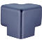 Cornière pour profilé de protection d'angle type H, L 42 x l. 22 mm, autocollant, mousse PU, 3 côtés, noir