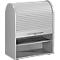 Corps Armoire universelle, sans volet roulant, L 980/800 x P 450 x H 800/980 mm, alu-gris