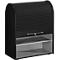 Corps Armoire universelle, sans volet roulant, L 980/800 x P 450 x H 800/980 mm, noir