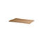 Rectangular brown cardboard sheet on a white background.