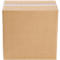 Brown cardboard box with transparent tape. Edges are visible.
