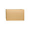 Brown rectangular shipping box, against a white background.