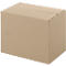 A rectangular cardboard box, brown and with a slightly visible structure.