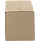 A rectangular cardboard box in brown. Two fold lines are visible on the top.