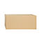 A rectangular brown cardboard box against a white background.
