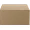 A rectangular, brown cardboard box against a white background. The box is closed and has a clean surface.