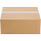 Brown cardboard box sealed with transparent tape.