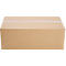 A closed, rectangular cardboard box, sealed with tape.