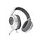 Weiß-graues Headset. Seitlich ist das Corsair Logo zu sehen, daneben steht // HS65.