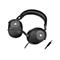 Schwarzes Gaming-Headset mit Corsair-Logo auf den Ohrmuscheln und angeschlossenem Kabel mit Klinkenstecker.