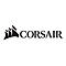Schwarzes Logo der Marke Corsair bestehend aus dem Segelschiff-Symbol und dem Markennamen in Serifenschrift.