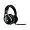 Schwarzes Corsair Gaming-Headset mit blau beleuchtetem Logo auf weißem Hintergrund.
