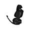 Schwarzes Gaming-Headset mit Mikrofon, Corsair-Logo und Steuerelementen. Auf weiÃŸem Hintergrund.