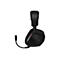 Schwarzes Corsair Gaming-Headset in Seitenansicht mit Mikrofonarm und RGB-Beleuchtung.