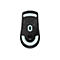 Unterseite der schwarzen Corsair M75 Wireless Gaming Maus mit Sensor und hellem Gleitpad.