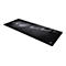 Schwarzes Mousepad mit Cougar Logo und Schriftzug. Aufdruck in Grau, rechteckige Form.