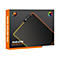 Verpackung eines schwarzen Cougar Neon Mousepads mit orangefarbener Umrandung und RGB-Beleuchtung.