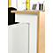 Counter-Element für Empfangstheke Basic C, verschiebbar, mit Ablagefach, B 670 x T 360 x H 620 mm, Gesamhhöhe auf Wange 1100 mm, Eiche hell