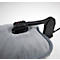 Coussin chauffant JERRY, 360 W, jusqu'à 6 h, temps de chauffe court, utilisable sans fil &amp; sans recharge, L 260 x l 190 x H 50 mm, avec station de recharge, velours, gris